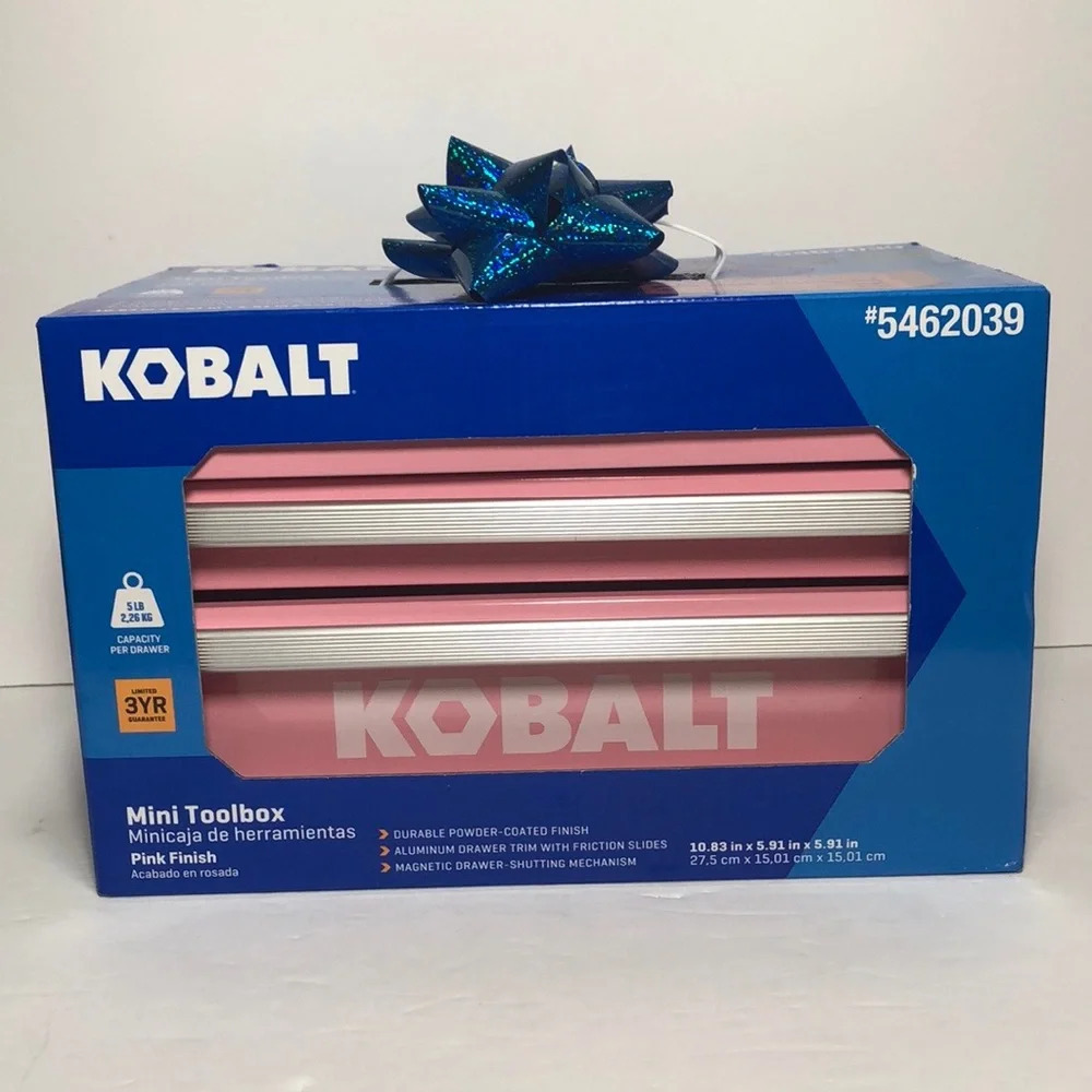 Kobalt Mini Pink Toolbox New in Box perfect Christmas Gift